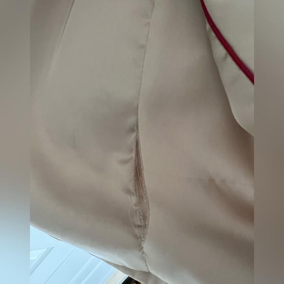 Zara khaki beige trench coat short with zipper hood US size Medium EUR M - Picture 11 of 11